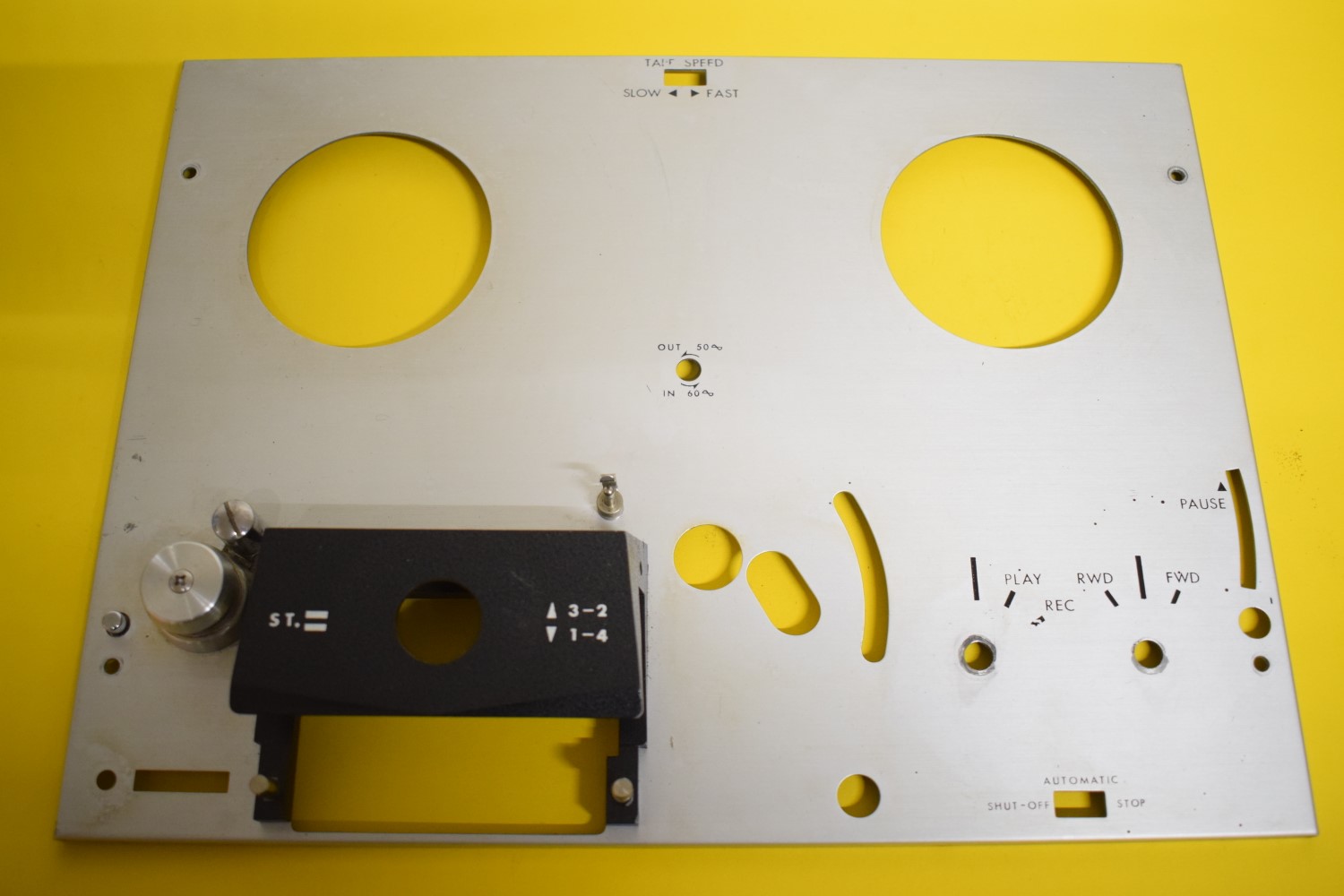 Akai M-9 Tape Recorder - upper part front plate  			